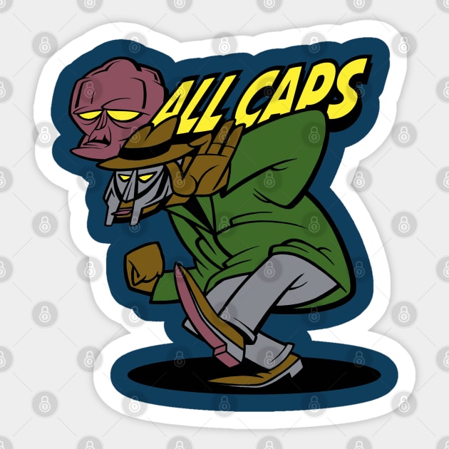 ALL CAPS Sticker by dannyrumbl